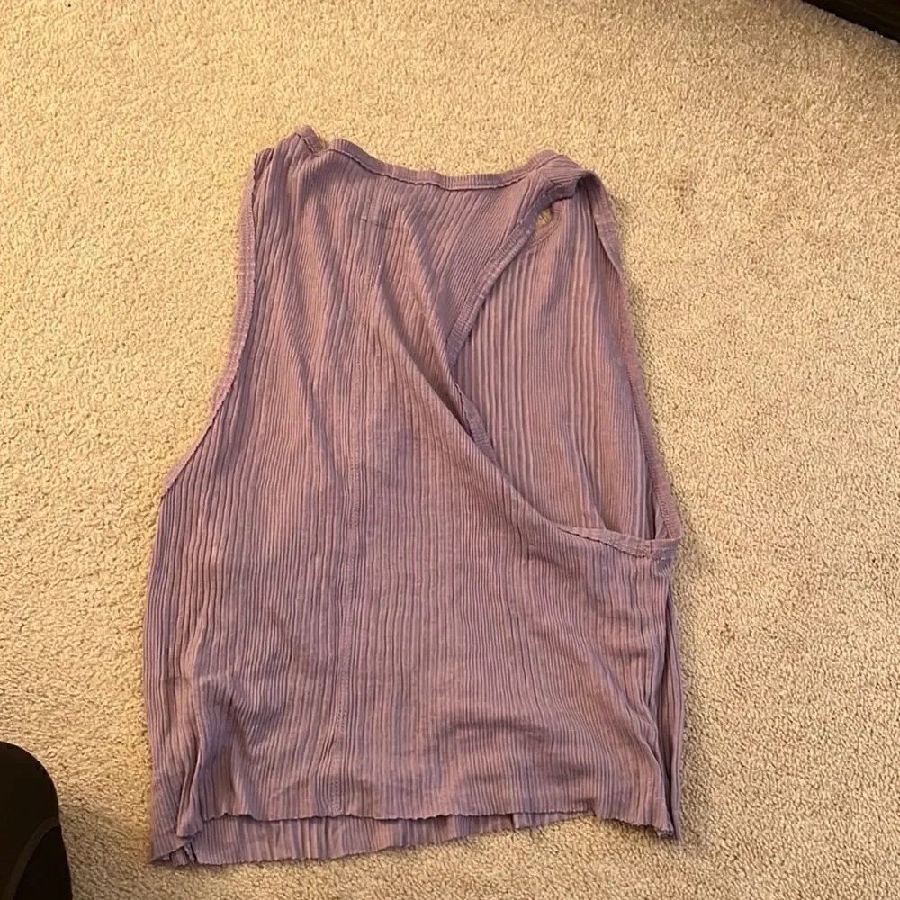 Alo Purple Tank Medium cropped. New